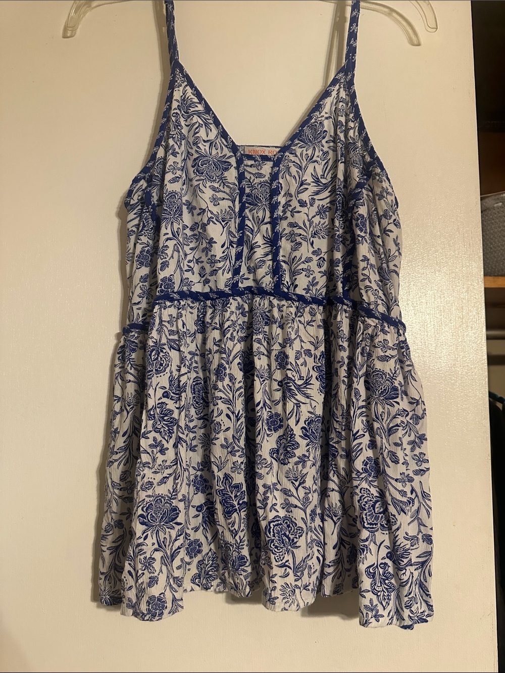Knox Rose Floral Print Spaghetti-Strap top